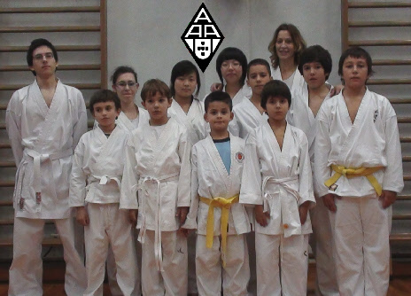 Alunos de Karate Wado da Associação Académica da Amadora com Bi-Campea Mundial Tanja Petrovick