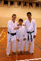 Senseis Tanja e Nash com Francisco Camareneiro